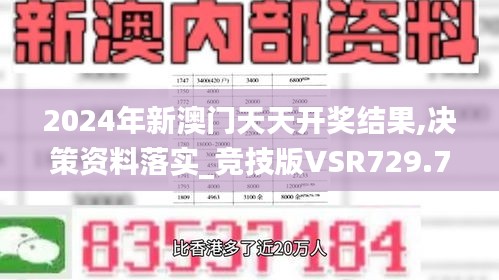 2024年新澳门天天开奖结果,决策资料落实_竞技版VSR729.7