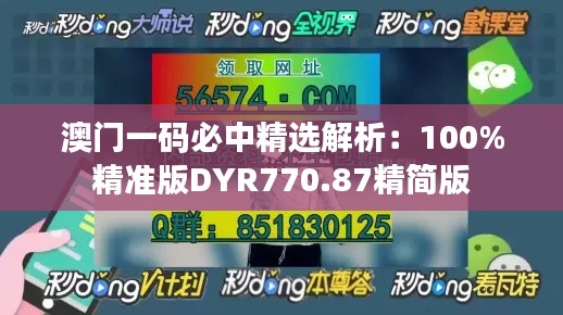 澳门一码必中精选解析：100%精准版DYR770.87精简版