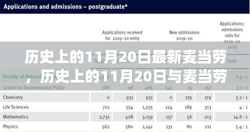 11月20日与麦当劳的新旧交替，历史与变迁的探讨