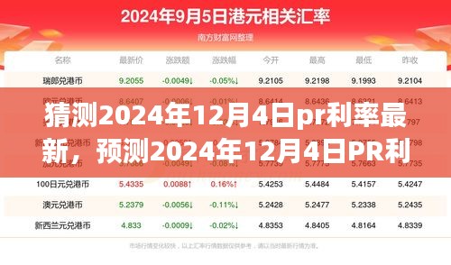 洞悉未来金融走向，预测2024年12月4日PR利率最新动态