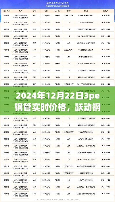 跃动钢管市场，揭秘2024年12月22日3PE钢管实时价格——洞悉变化，铸就自信与成就之路。