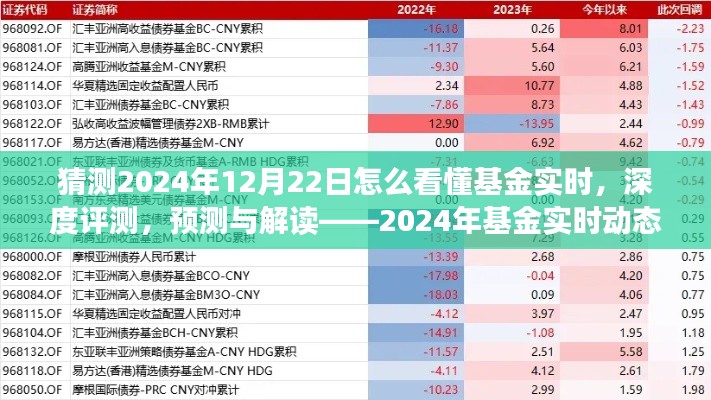 揭秘2024年基金实时动态洞察系统，深度评测、预测与解读的未来趋势