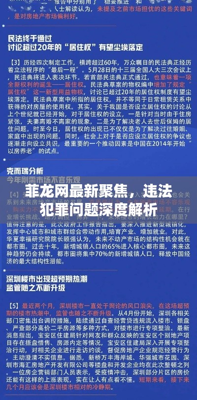 菲龙网最新聚焦，违法犯罪问题深度解析