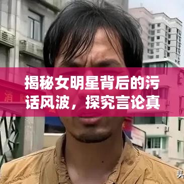 揭秘女明星背后的污话风波，探究言论真相与语境探究